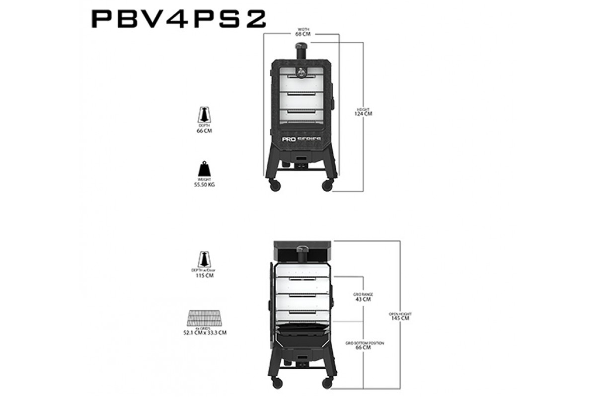 Пелетний гриль-смокер вертикальний Pit Boss Pro 4-Series, 10803