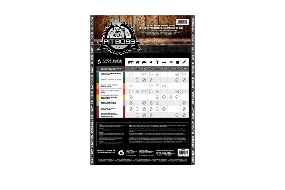 Пеллеты для гриля Pit Boss, микс из твердых пород деревьев, 9кг., 55235