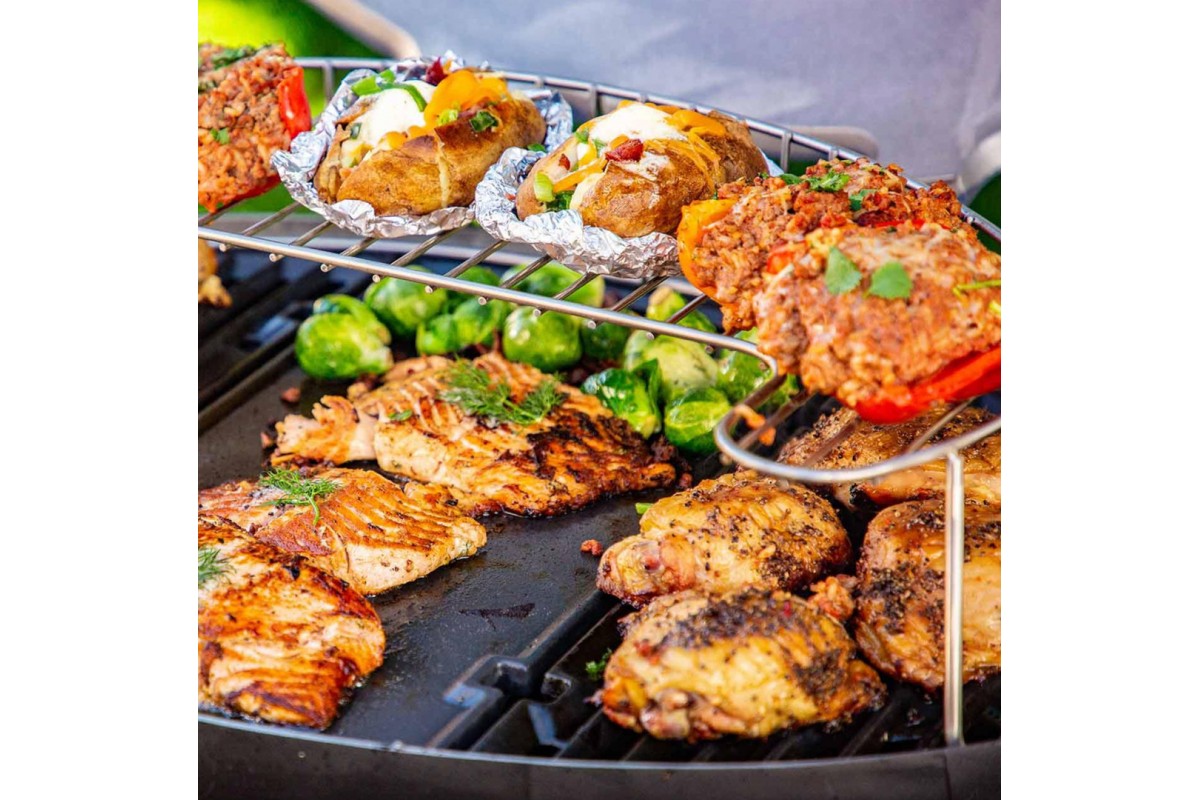 Подставка для подогрева для гриля Pit Boss, для Sportsman 2, и других по размеру, нержавеющая сталь, 40420