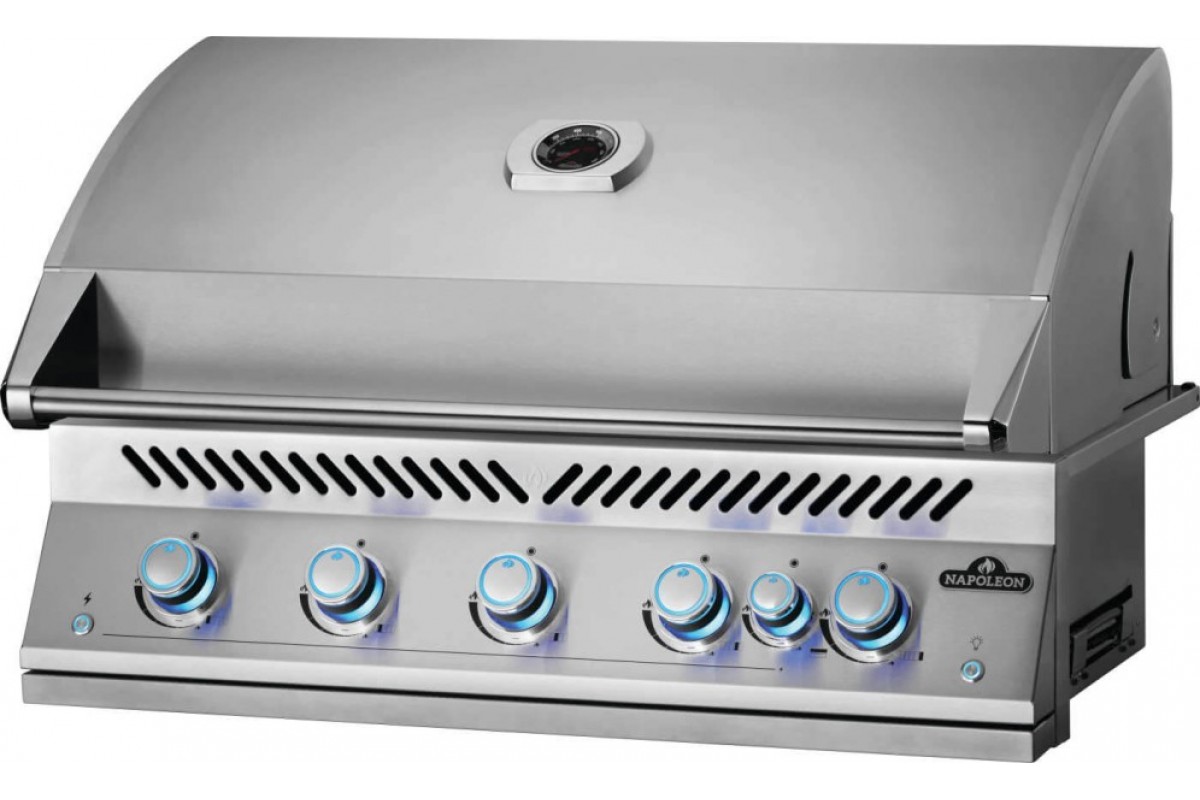 Встраиваемый газовый гриль Napoleon 700 Series BIG38 (5+1 горелки) c вертелом нерж сталь BIG38RBPSS-RC