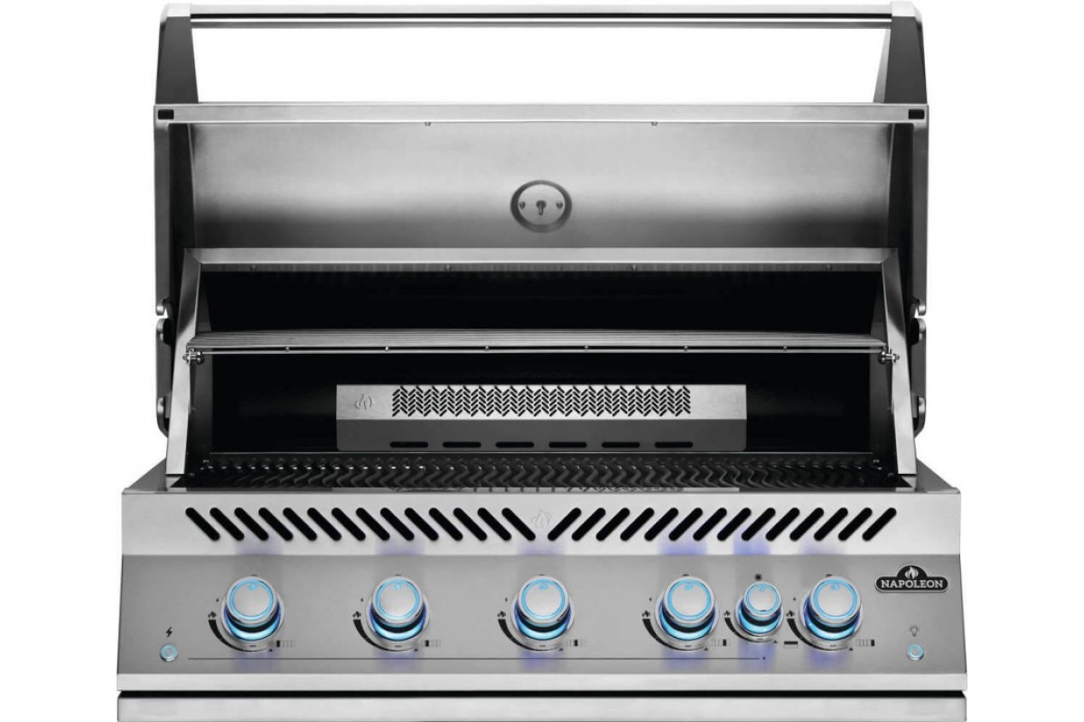 Встраиваемый газовый гриль Napoleon 700 Series BIG38 (5+1 горелки) c вертелом нерж сталь BIG38RBPSS-RC