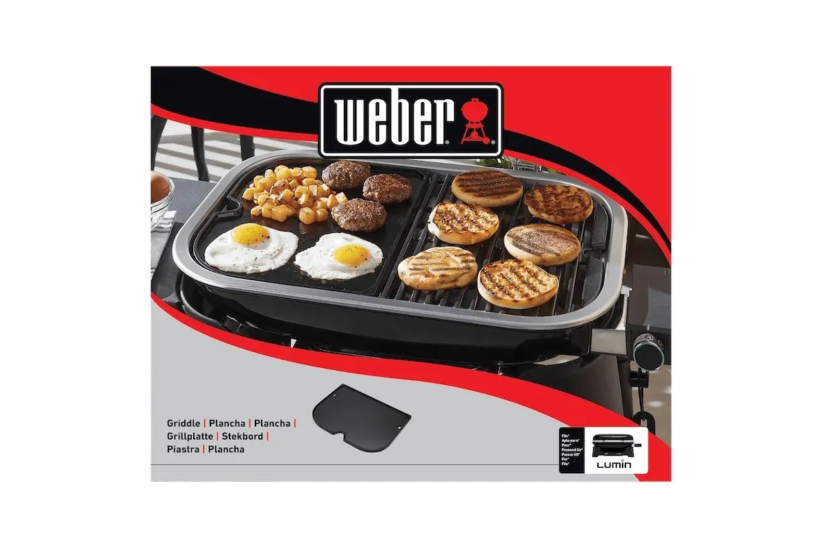 Плита, планча чугунная Weber для электрического гриля Lumen Compact 6611