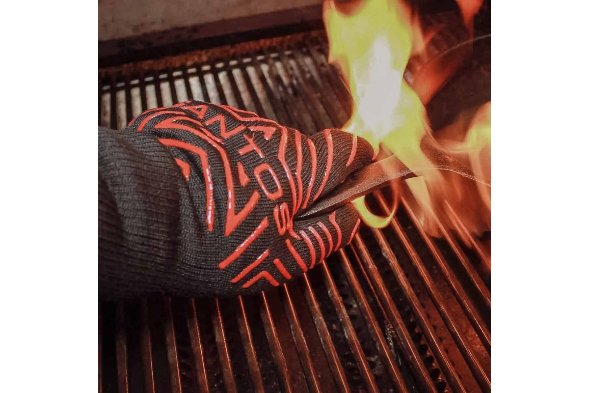 Термостойкие перчатки для гриля SANTOS до 500 °C, универсальный размер, 2 шт 708815