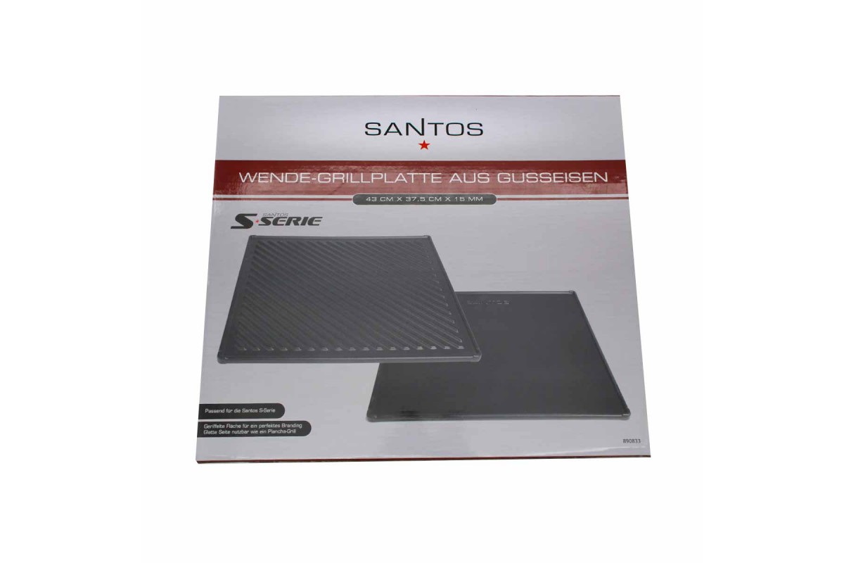 Плита-планча чугунная SANTOS для грилей S-серии, 43 x 37,5 см 230636