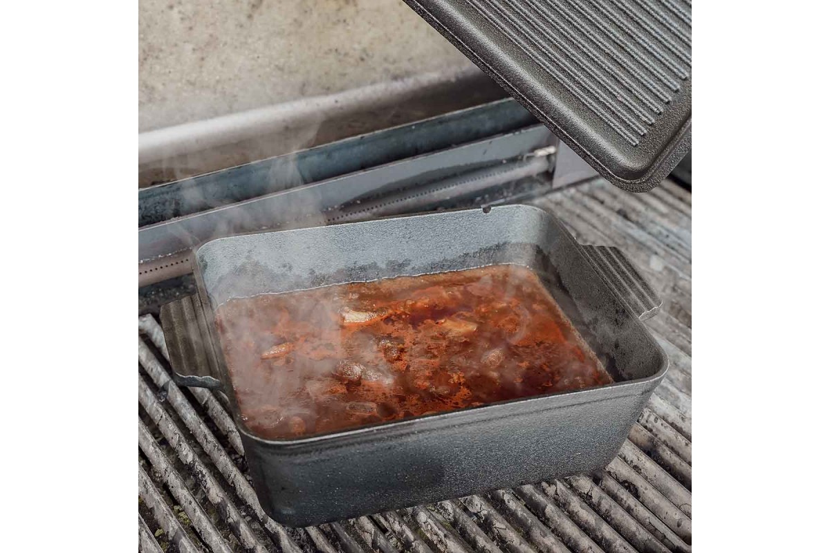 Чугунный казан-форма для хлеба SANTOS K8 с крышкой 5,5л, 34 х 24 см 899447