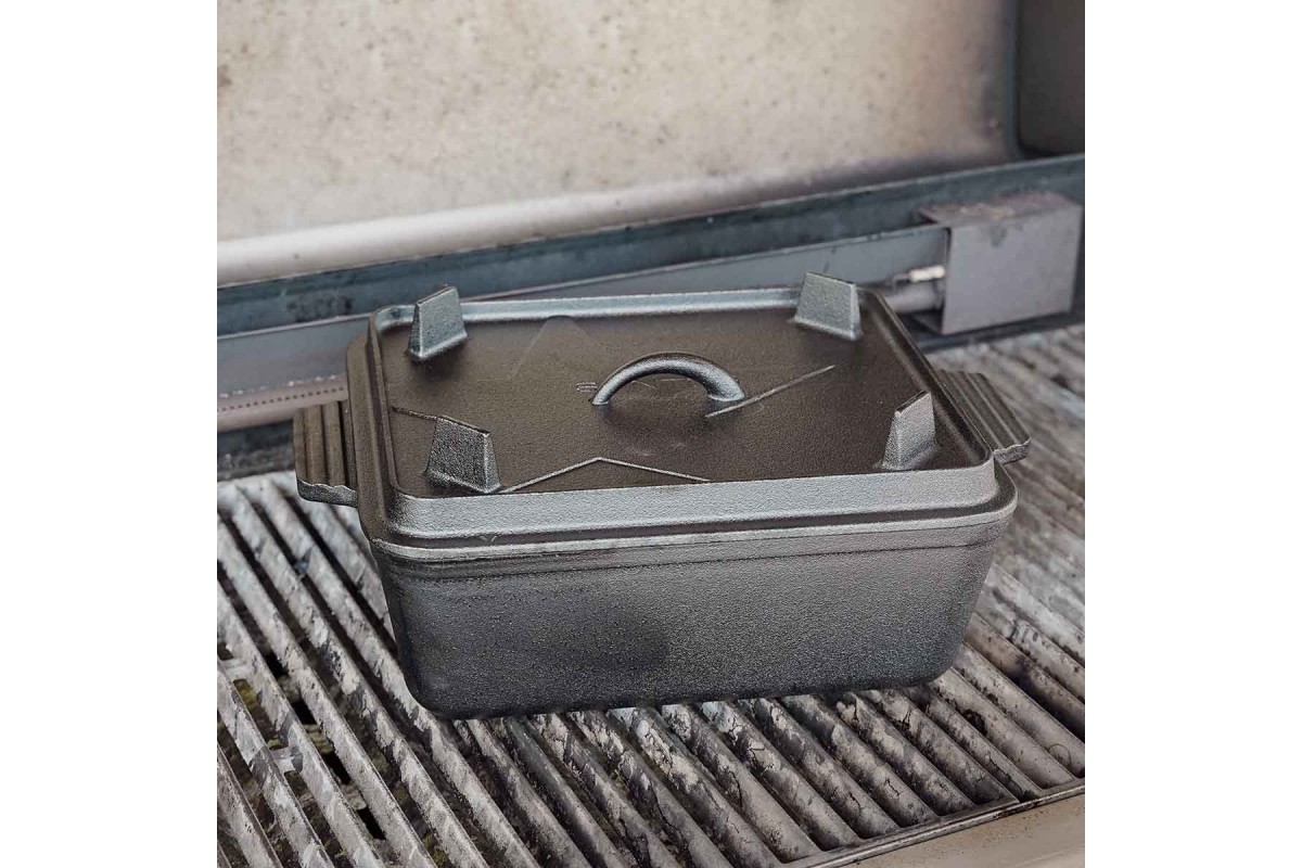 Чугунный казан-форма для хлеба SANTOS K8 с крышкой 5,5л, 34 х 24 см 899447