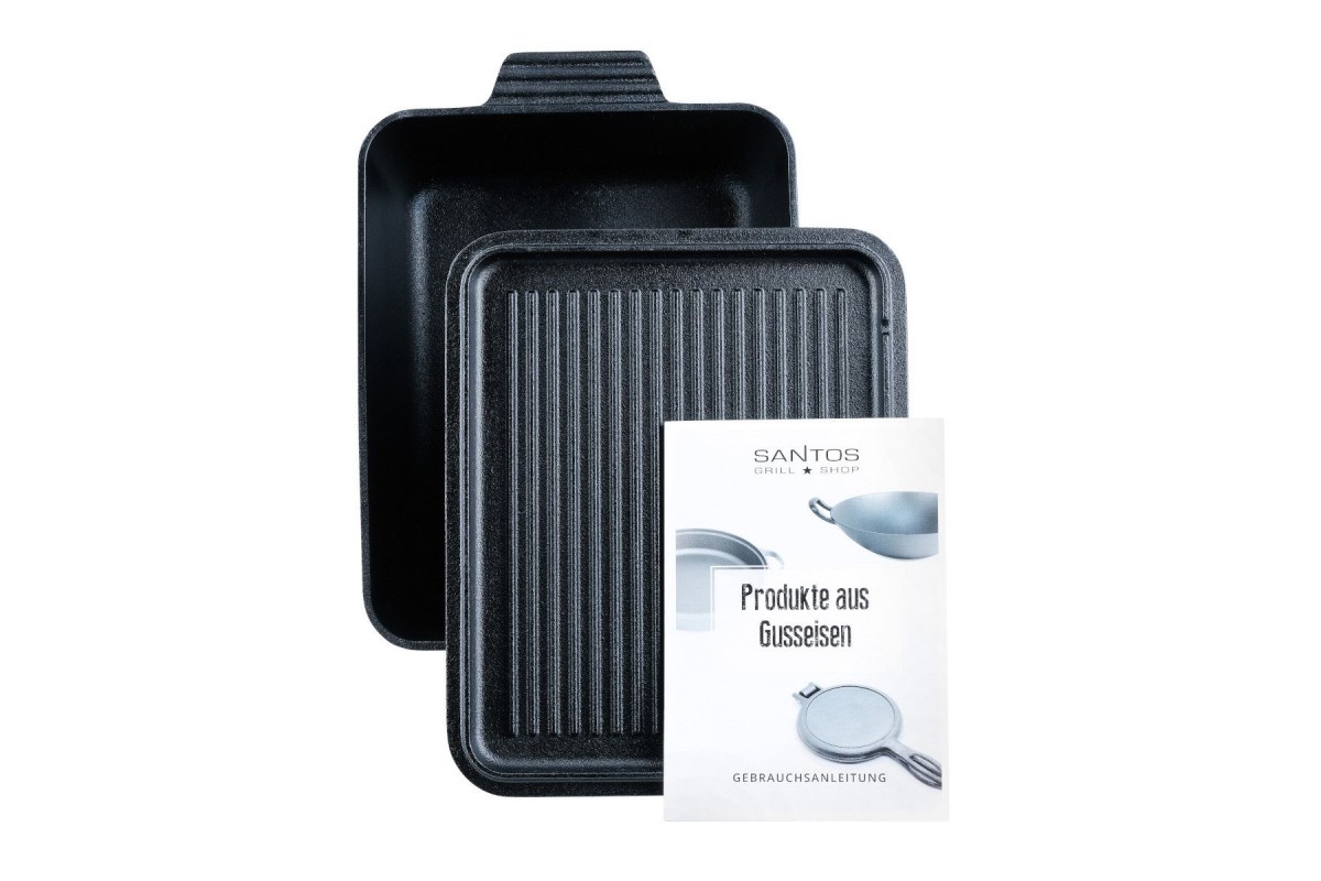 Чугунный казан-форма для хлеба SANTOS K8 с крышкой 5,5л, 34 х 24 см 899447