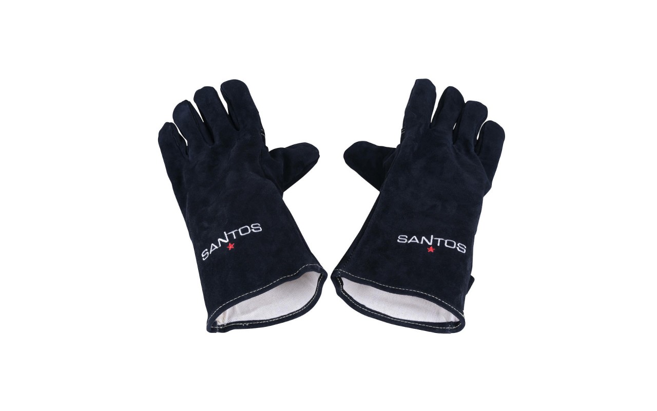 Термостійкі шкіряні рукавички для гриля SANTOS, 2 шт 900181