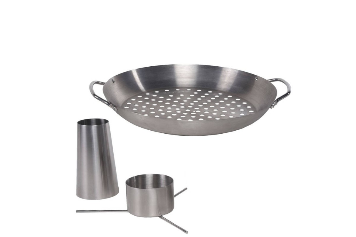 Стійка для курки з перфорованим піддоном SANTOS, нержавіюча сталь, Ø 30 см 866