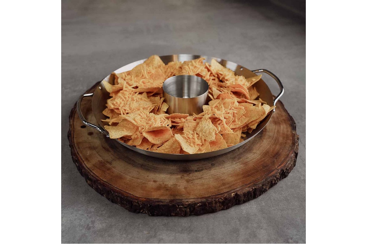 Стійка для курки з перфорованим піддоном SANTOS, нержавіюча сталь, Ø 30 см 866