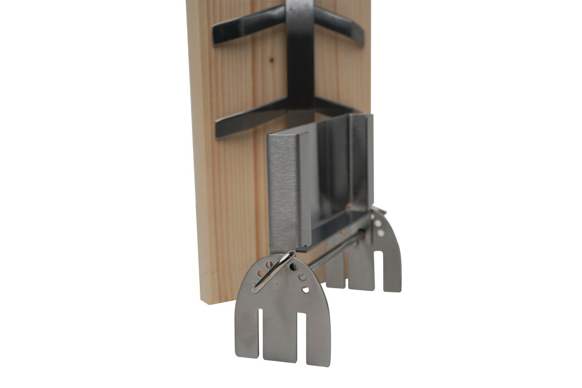 Стойка для рыбы с кедровой дощечкой SANTOS, нержавеющая сталь 236935