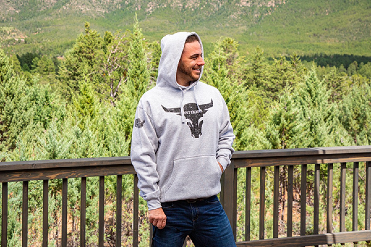 Толстовка Pit Boss Bull, Grey Heather - мужская M 40556