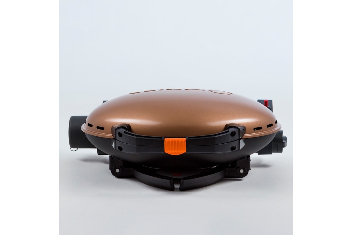 КОМПЛЕКТ Портативный переносной газовый гриль O-GRILL 500, бронзовый + шланг в подарок!