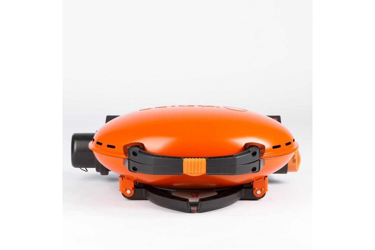 КОМПЛЕКТ Портативный переносной газовый гриль O-GRILL 500, оранжевый + шланг в подарок!