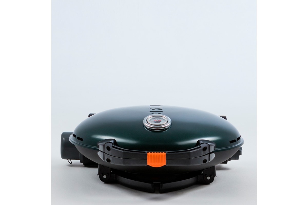 КОМПЛЕКТ Портативный переносной газовый гриль O-GRILL 600T, зеленый + шланг в подарок!