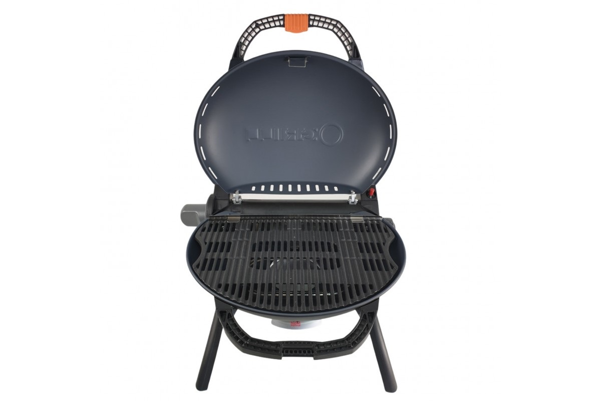 КОМПЛЕКТ Портативный переносной газовый гриль O-GRILL 600T, серебро + шланг в подарок!