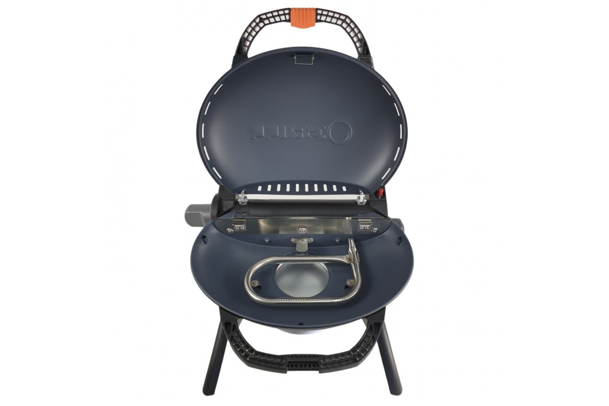 КОМПЛЕКТ Портативный переносной газовый гриль O-GRILL 600T, серебро + шланг в подарок!