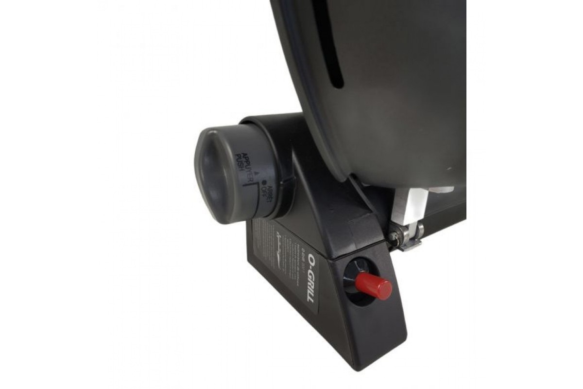 КОМПЛЕКТ Портативний переносний газовий гриль O-GRILL 900, чорний + шланг в подарунок!