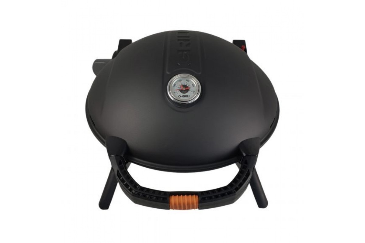 КОМПЛЕКТ Портативний переносний газовий гриль O-GRILL 900, чорний + шланг в подарунок!