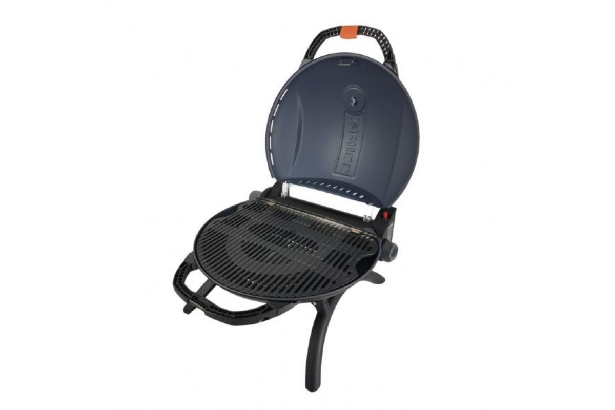 КОМПЛЕКТ Портативный переносной газовый гриль O-GRILL 900, синий + шланг в подарок!