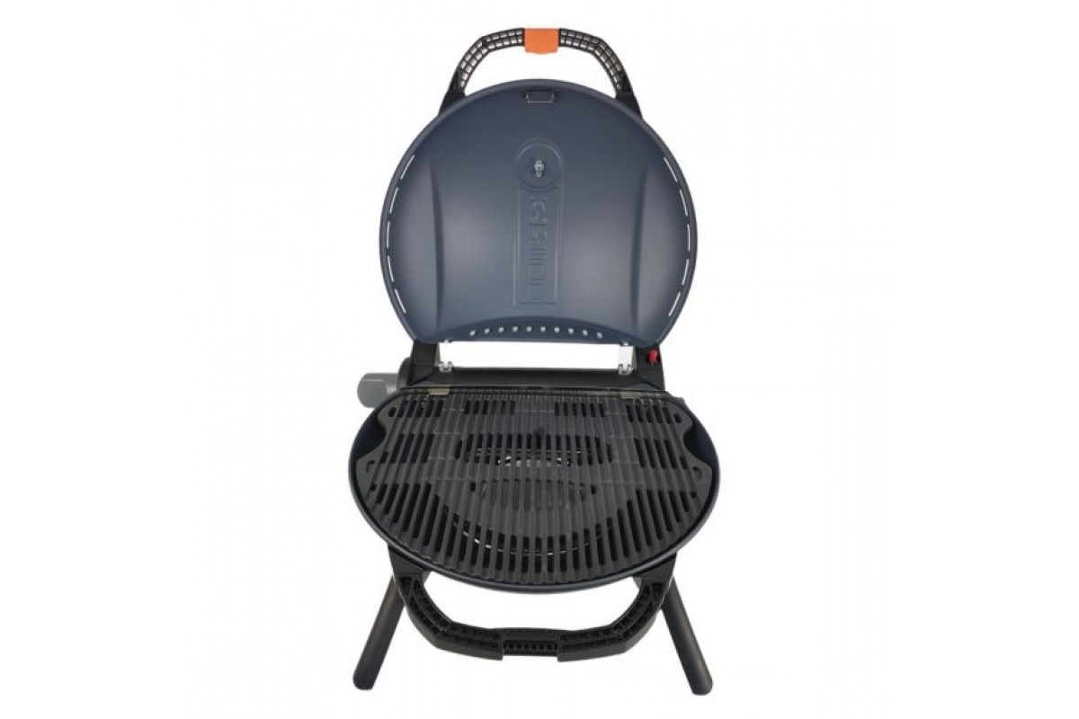 КОМПЛЕКТ Портативный переносной газовый гриль O-GRILL 900, синий + шланг в подарок!