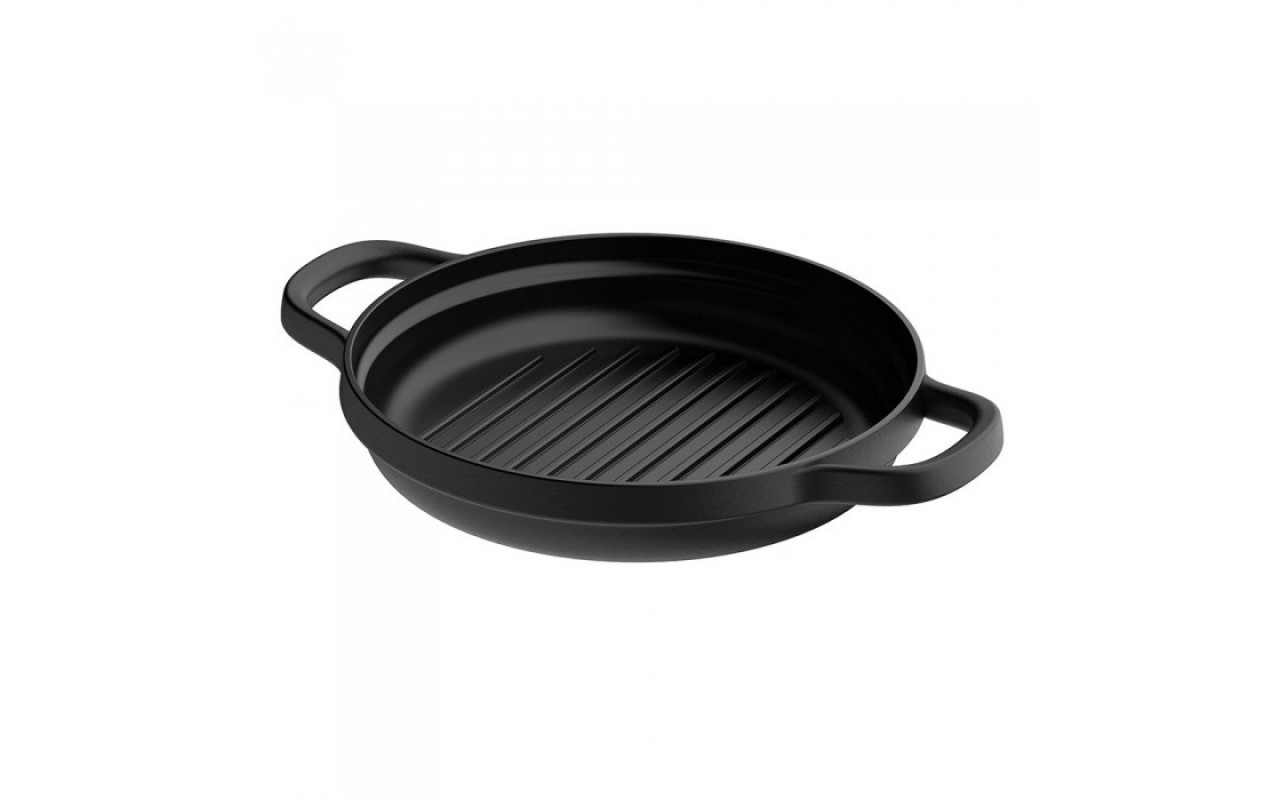 Сковорода-гриль BergHoff Leo Graphite с двумя ручками, чугун, диам. 26 см, 2,1 л 3950467