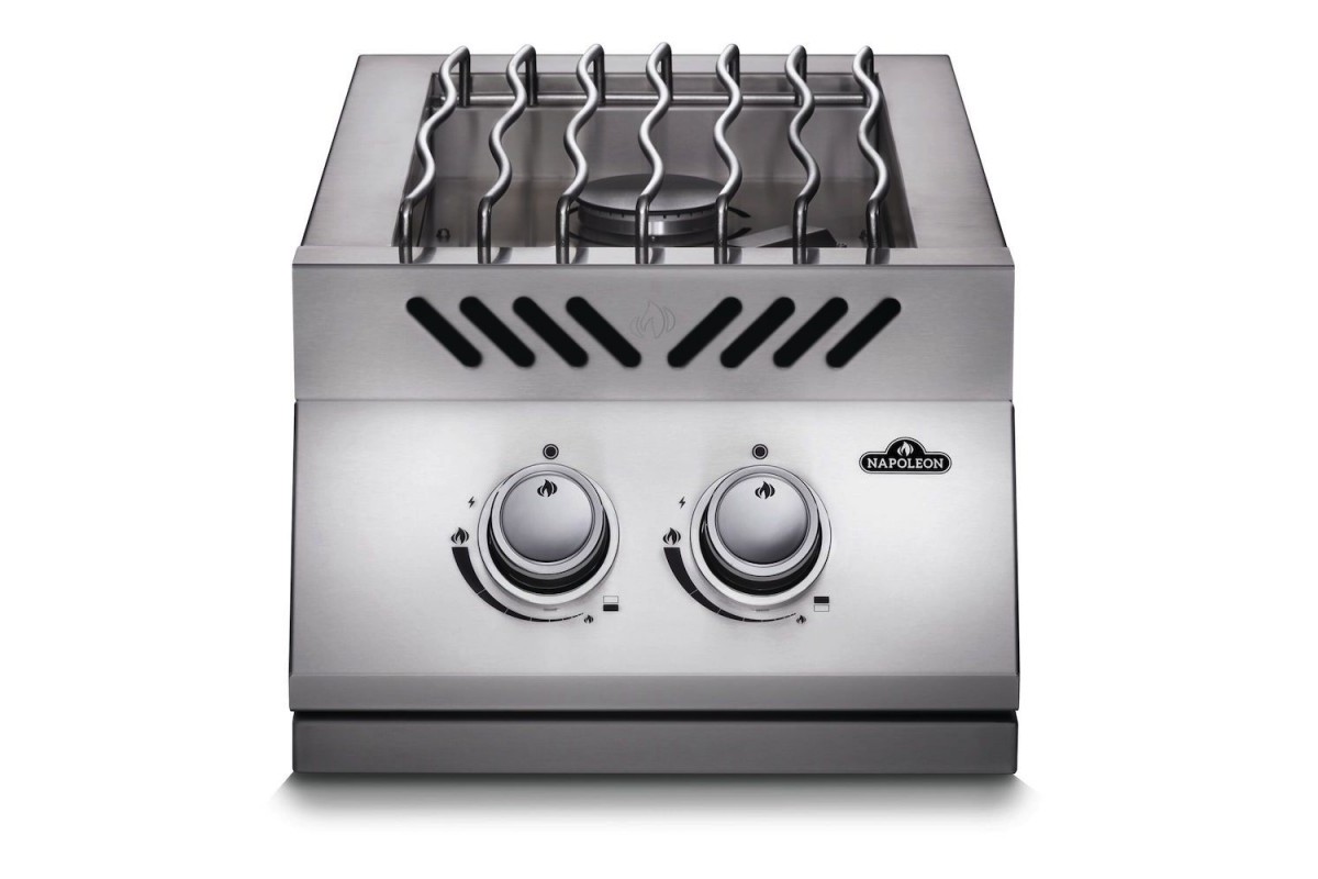 Двойная горелка для встраивания с крышкой из нержавеющей стали Napoleon 500 Series BI12RTPSS-CE