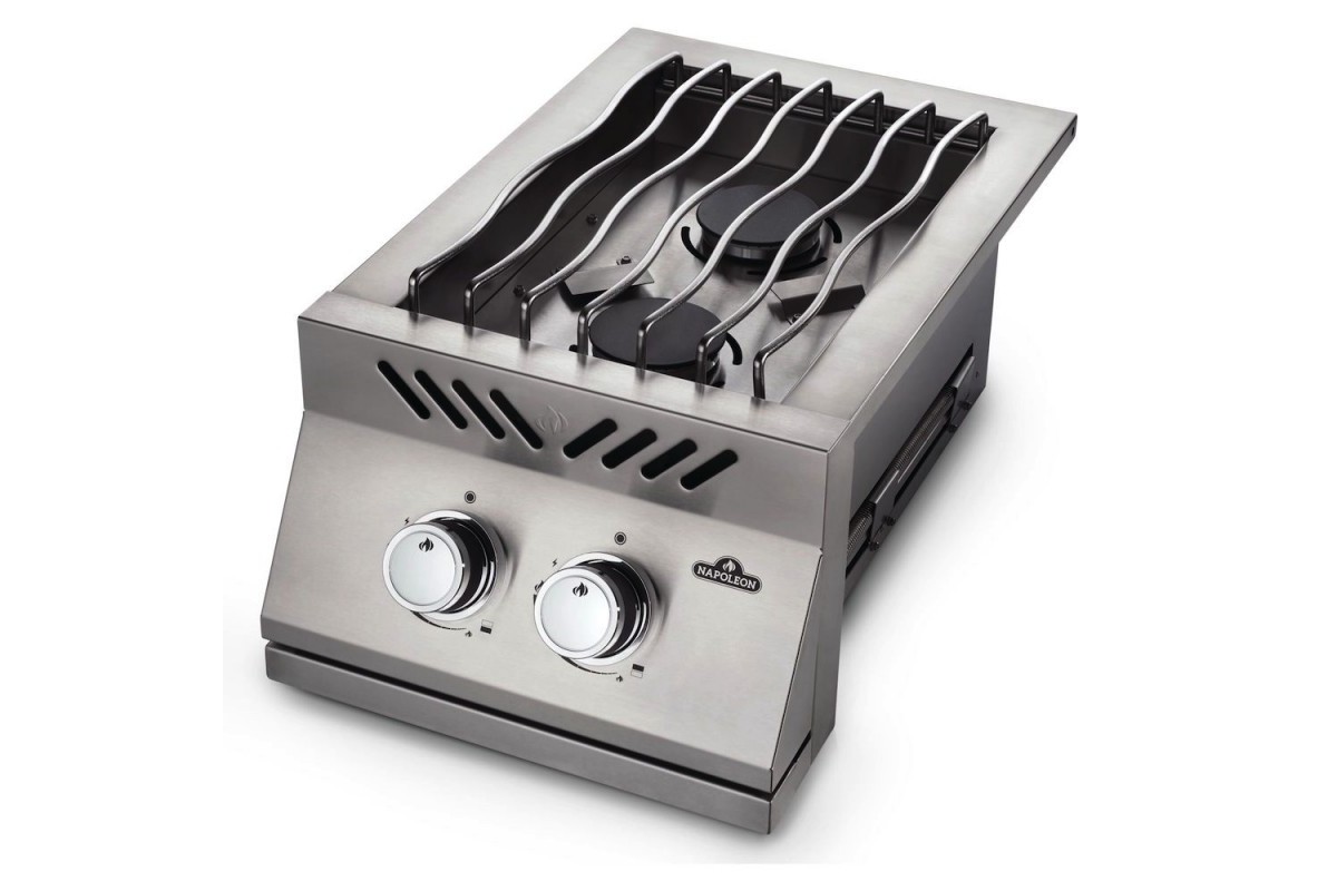 Двойная горелка для встраивания с крышкой из нержавеющей стали Napoleon 500 Series BI12RTPSS-CE