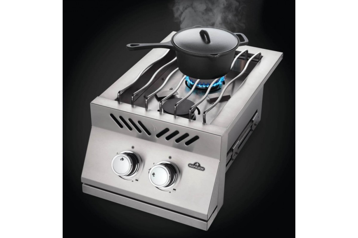 Двойная горелка для встраивания с крышкой из нержавеющей стали Napoleon 500 Series BI12RTPSS-CE