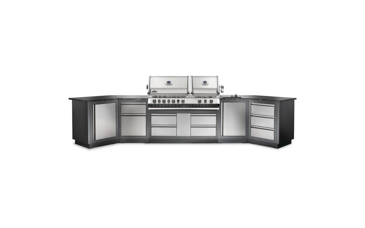 Літня кухня Napoleon Oasis 400 із газовим грилем Prestige PRO-825 OASIS-400-BIPRO-825