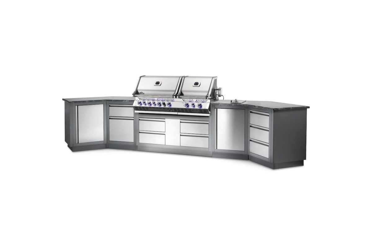 Літня кухня Napoleon Oasis 400 із газовим грилем Prestige PRO-825 OASIS-400-BIPRO-825