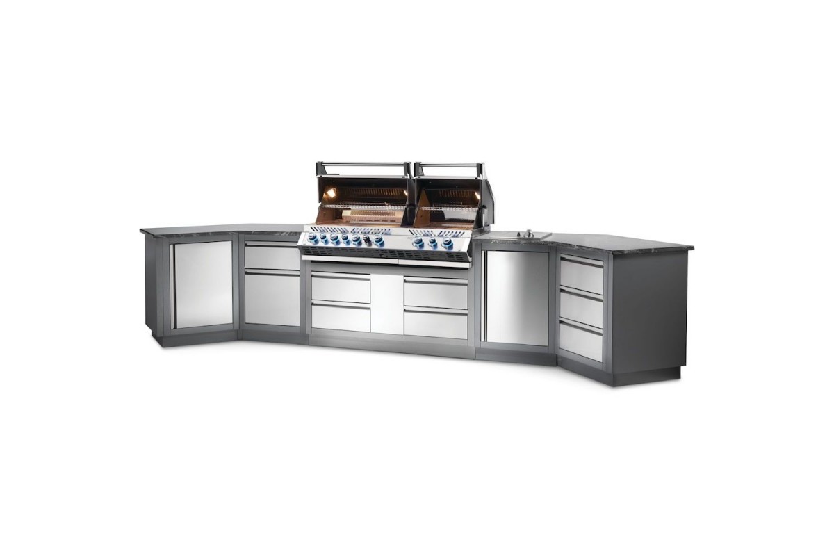 Літня кухня Napoleon Oasis 400 із газовим грилем Prestige PRO-825 OASIS-400-BIPRO-825