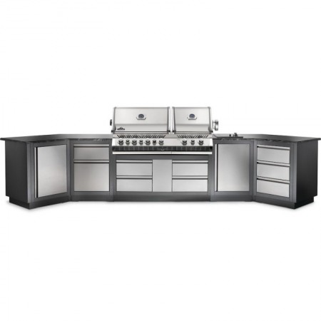 Літня кухня Napoleon Oasis 400 із газовим грилем Prestige PRO-825 OASIS-400-BIPRO-825