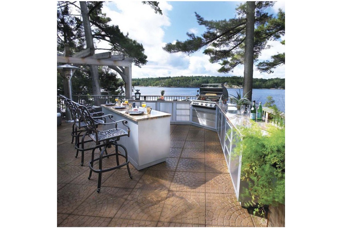 Літня кухня Napoleon Oasis 200 із газовим грилем Prestige PRO-500 OASIS-200-BIPRO-500