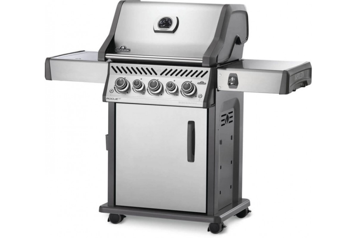 Газовый гриль Napoleon Rogue SE 425, c задней и боковой Sizzle Zone конфорками, нерж. RSE425RSIBPSS-1-RC