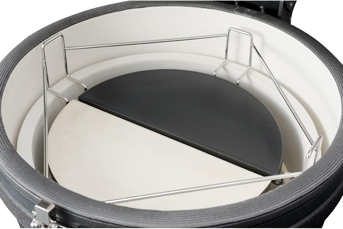 Керамический угольный гриль Kamado L 5 в 1 с системой BBQ Block Fire GRILLI 749777