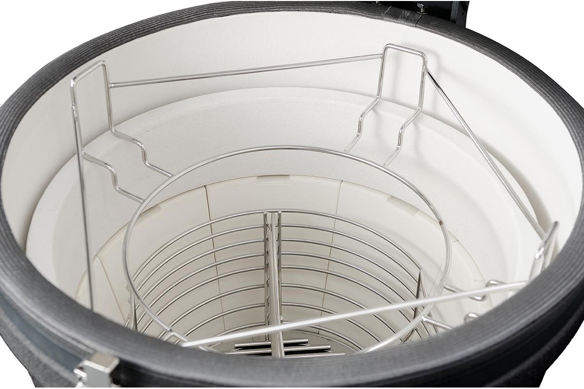 Керамический угольный гриль Kamado L 5 в 1 с системой BBQ Block Fire GRILLI 749777