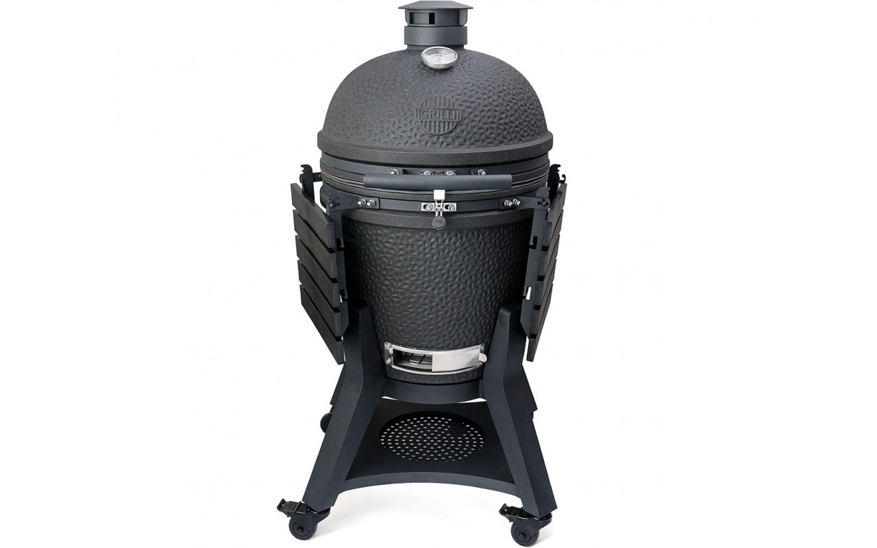 Керамический угольный гриль Kamado L 5 в 1 с системой BBQ Block Fire GRILLI 749777