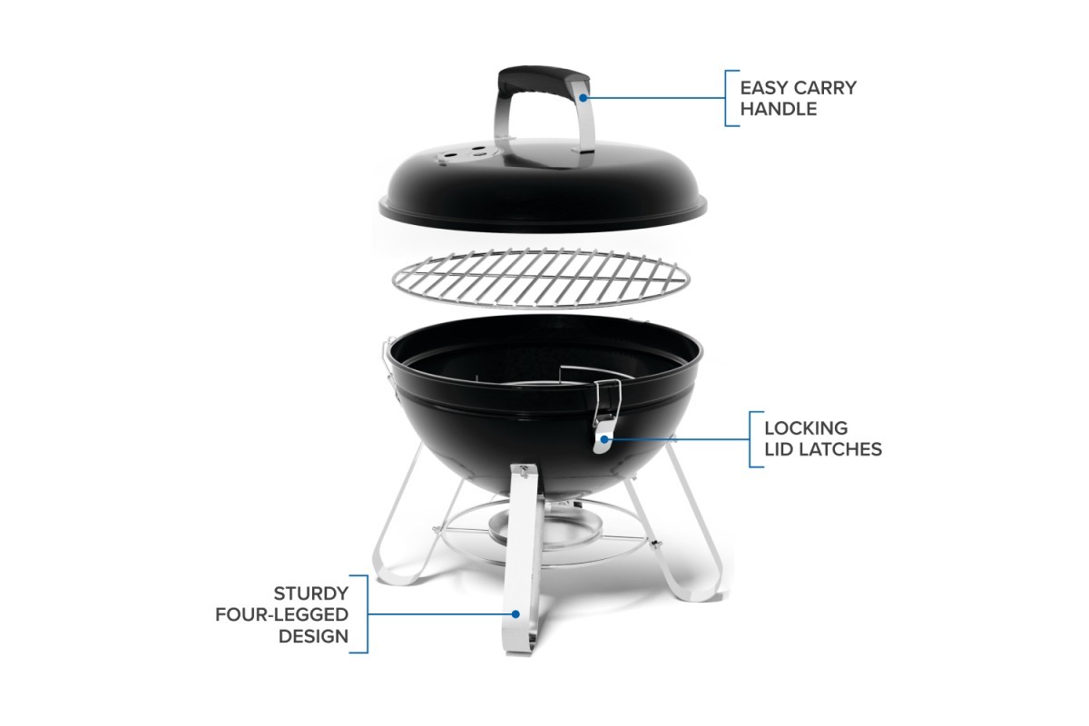 Вугільний портативний гриль 37 см Napoleon Premium Kettle NK14K-LEG-3