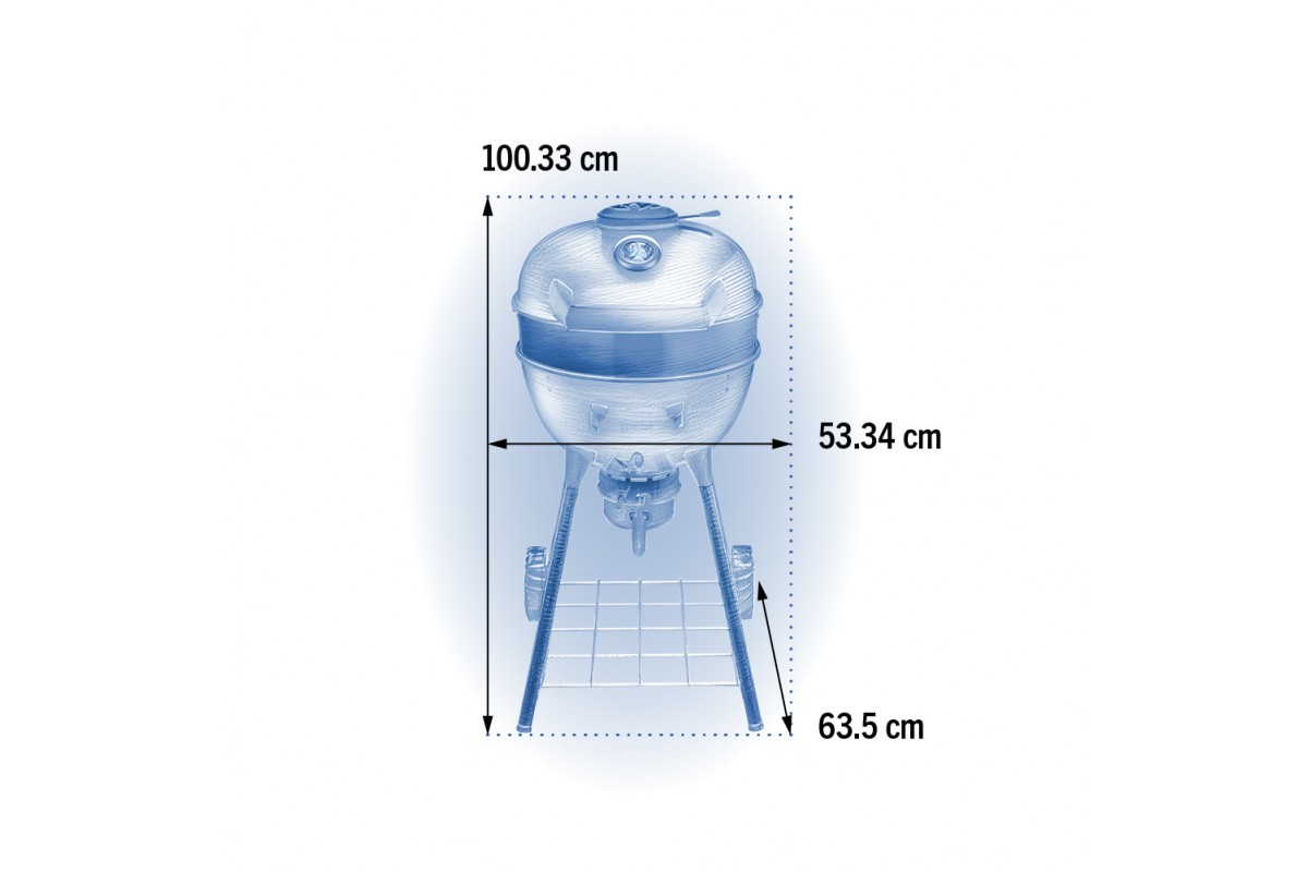 Вугільний гриль 47 см Napoleon PRO Kettle, PRO18K-LEG-3