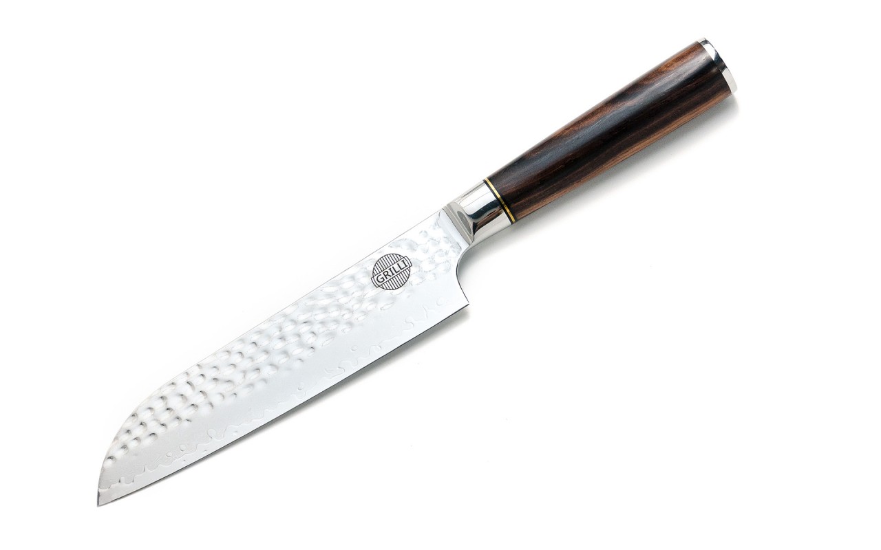 Професійний ніж із дамаської сталі Santoku 18 см GRILLI 88871