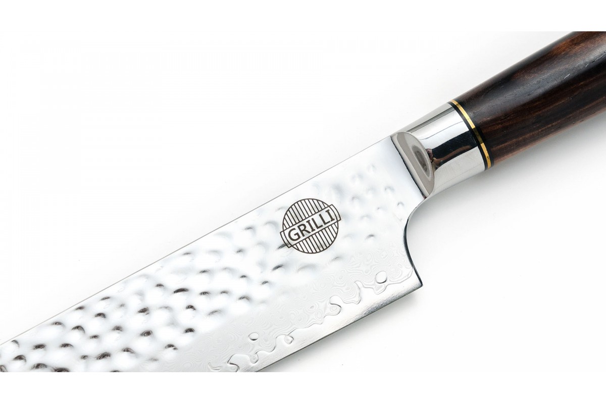 Професійний ніж із дамаської сталі Santoku 18 см GRILLI 88871