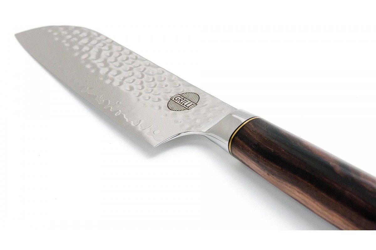 Професійний ніж із дамаської сталі Santoku 18 см GRILLI 88871