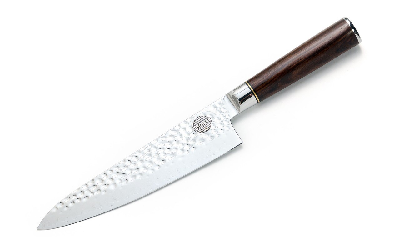 Профессиональный нож шеф повара из дамасской стали Chefs Knife 20,5 см GRILLI 88815