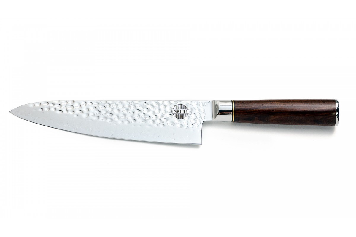 Профессиональный нож шеф повара из дамасской стали Chefs Knife 20,5 см GRILLI 88815