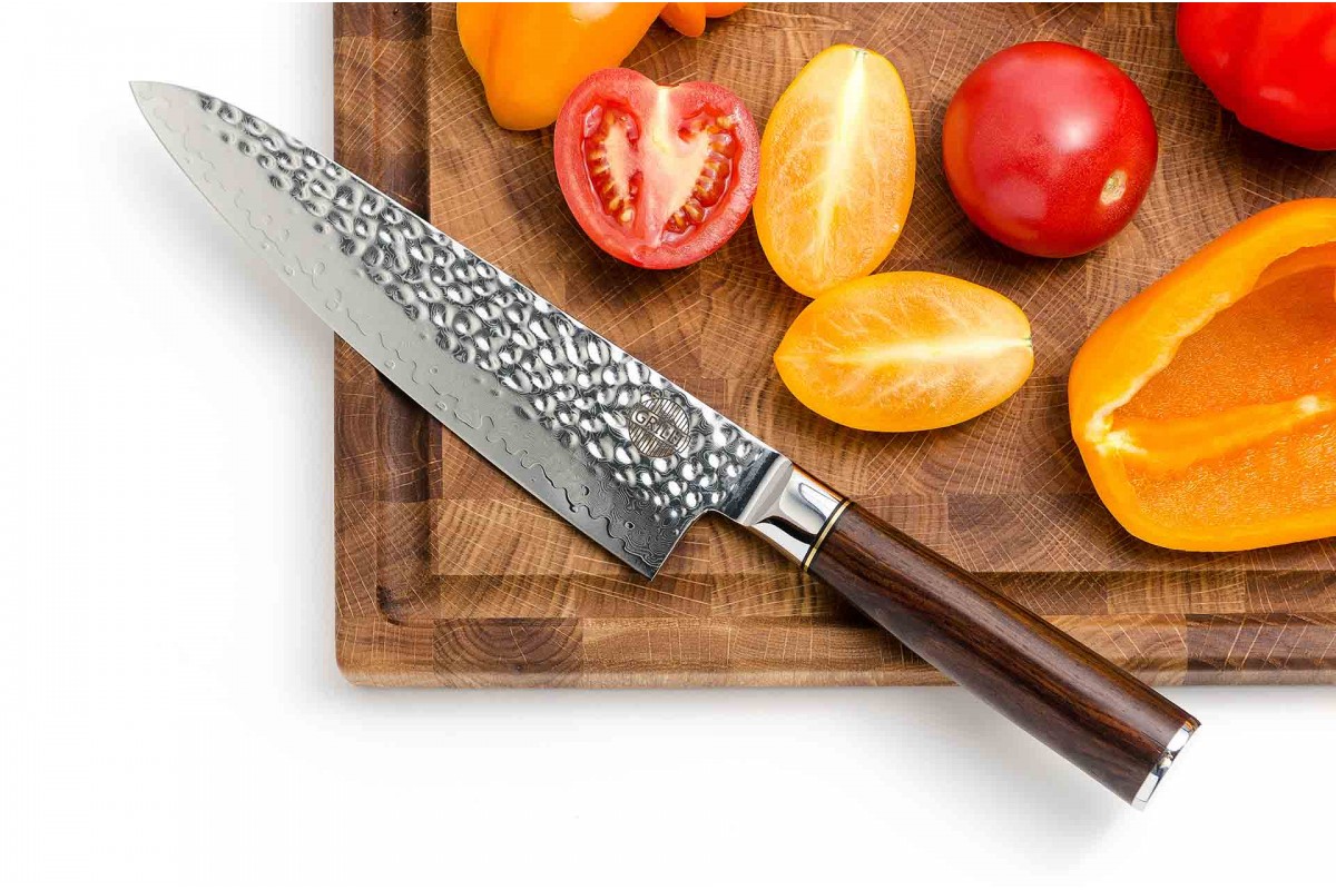 Профессиональный нож шеф повара из дамасской стали Chefs Knife 20,5 см GRILLI 88815