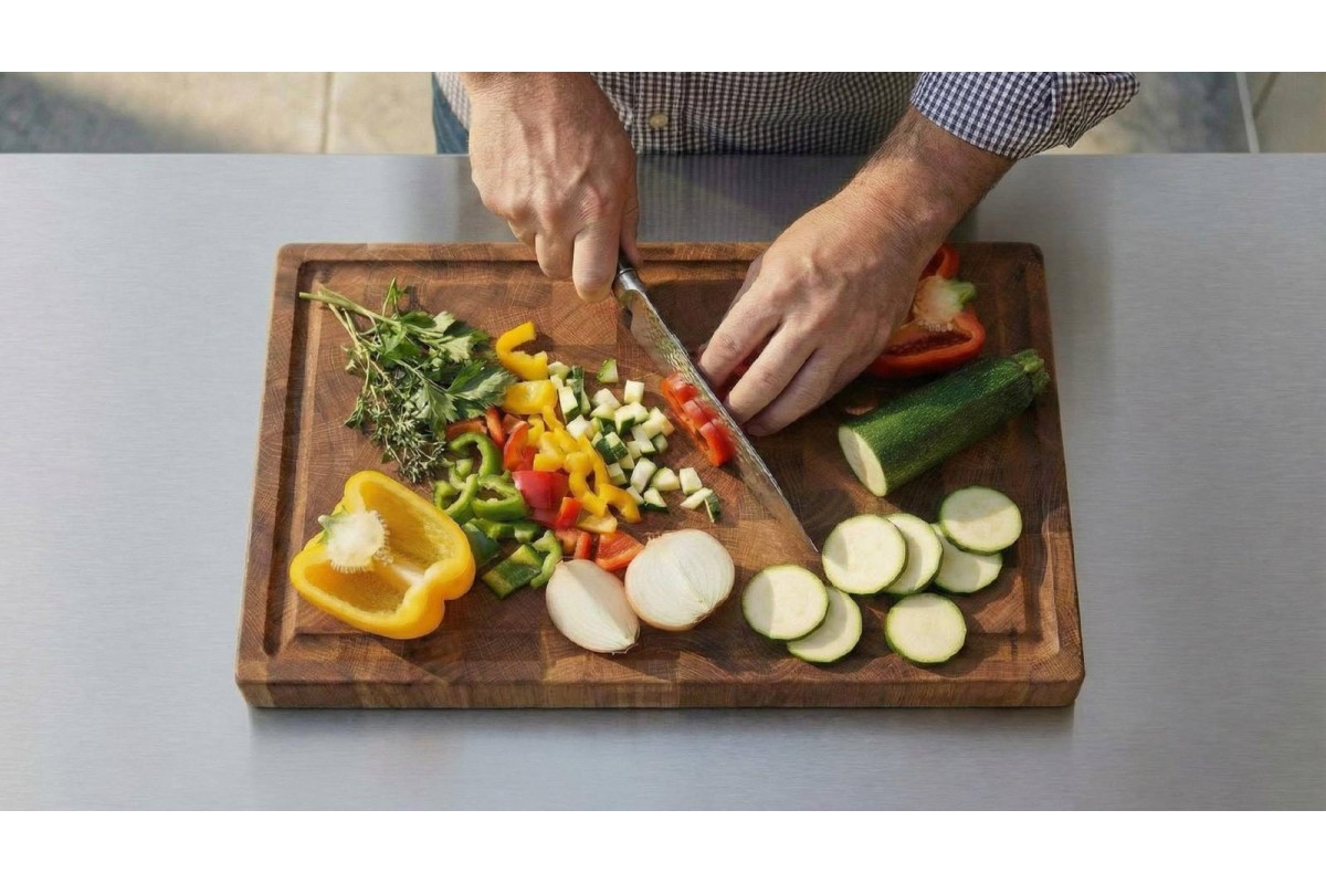 Профессиональный нож шеф повара из дамасской стали Chefs Knife 20,5 см GRILLI 88815