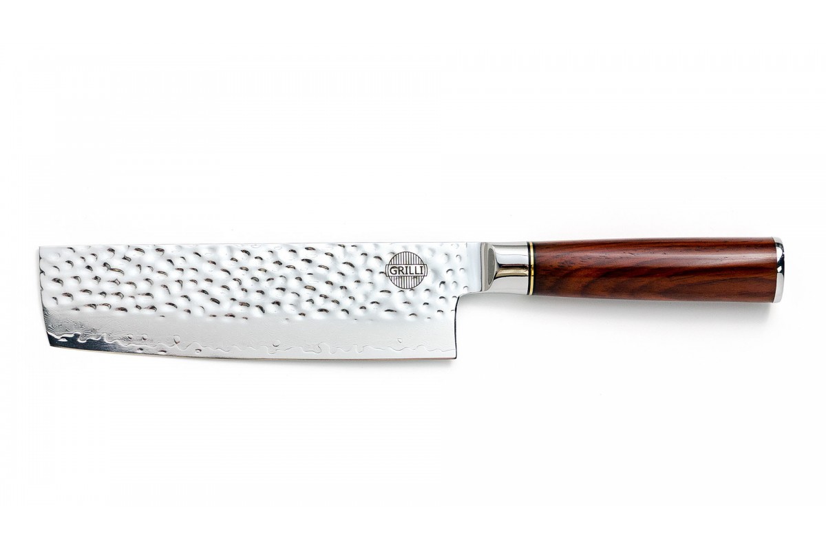 Профессиональный нож из дамасской стали Nakiri 19 см GRILLI 88872