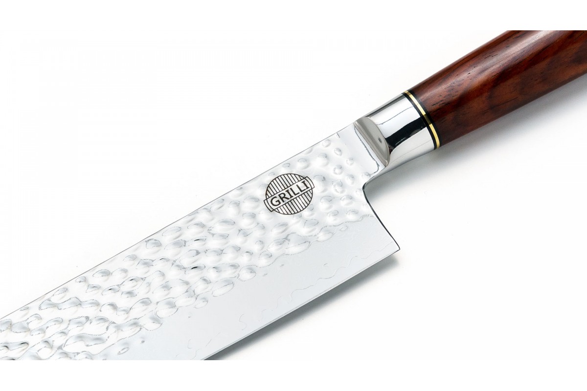 Профессиональный нож из дамасской стали Nakiri 19 см GRILLI 88872