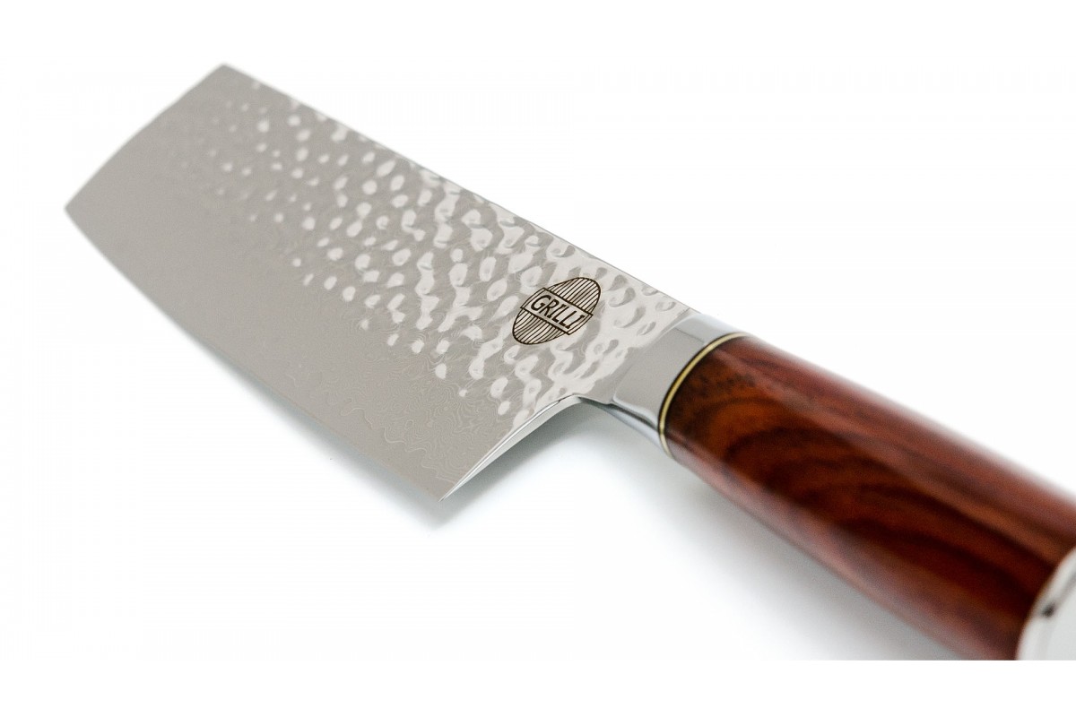 Профессиональный нож из дамасской стали Nakiri 19 см GRILLI 88872